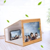 Resim Hilall Shop 12 Inç 3D Cep Telefonu Ekran Büyüteci Ahşap 