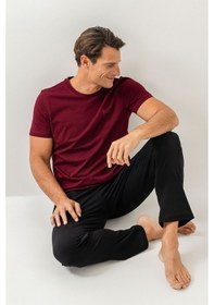Resim Arnetta Erkek Bordo Pijama Takımı 5274-49542 Bordo 