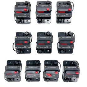 Resim Arabalar, tekneler, kamyonlar için Otomatik Devre Kesici Anahtarı, 20A-300A AMP Aralığı, Su Geçirmez, Otomatik Reset ile, Oda Elektrik Kabloları için, ≤36V Çalışma Voltajı, Pil Gerektirmez 