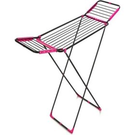 Resim Katlanabilir Metal Çamaşır Kurutmalık, Pratik ve Dayanıklı, Mor Renkli 