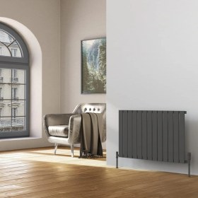 Resim Lojimax Alüminyum Dekoratif Radyatör Royal 600 x 1032 14 Dilim | Dokulu Antrasit Gri | Yüksek Isıl Güç | 5 Yıl Üretici Garantisi 