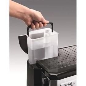 Resim DeLonghi BCO420 Metal Combo Espresso, Cappuccino, Filtre Kahve Makinası 