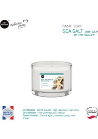 Resim Aroma Basic Line Kokulu Mum Sea Salt With Lily Of The Valley 115 G 
