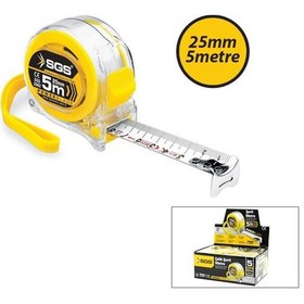 Resim 12 Adet 5mt X 25mt Şeffaf Stoplu Şerit Metre 4915 
