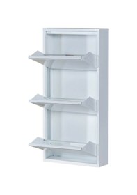 Resim Kaser Metal 3 Lü Metal Ayakkabılık Beyaz 