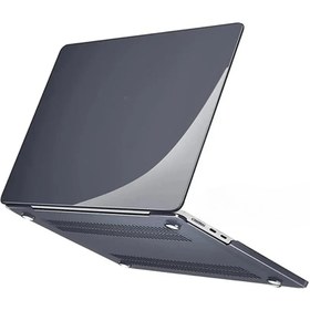 Resim TEKNETSTORE Apple Macbook Air 13.6 M2-m3-m4 Çip 2022/2024/2025 A2681 A3113 A3240 Kılıf Parlak Siyah Koruyucu 