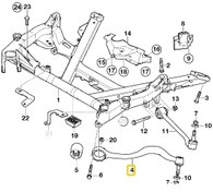 Resim BMW E39 VE Z8 FROW SOL ÜST SALINCAK KOLU 31121141717 Kargo Ücretsiz!