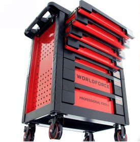 Resim Worldforce 7 Çekmeceli Takım Dolabı Profesyonel Boş Takım Dolabı 