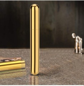 Resim Çelik Tekli 48 Ring Gold Puro Kılıfı Puro Kutusu Pp19sr 