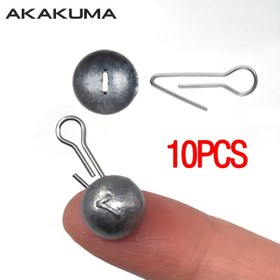 Resim 10 adet Balık Kurşunu, Jig Baş Kurşun Ağırlıkları, Yumuşak Yem Texas Rigs için Balıkçılık Aksesuarları 