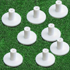 Resim Standart Golf Topları ile Uyumlu, Dayanıklı, Esnek Golf Tees - Antrenman ve Sürüş Alanı Halıları için 8'li Kauçuk Golf Tees 