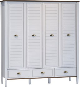 Resim Meltem Kids Joy Genç Odası Dört Kapılı Dolap 