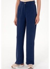 Resim U.S. Polo Assn. Kadın Lacivert Modal Karışımlı Loose Fit Örme Pantolon 50308640-VR033 