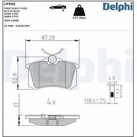 Resim Vw Polo Classic Arka Fren Balatasi 1996-2002 Delphı Lp565 