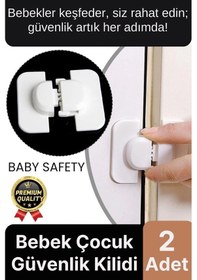 Resim Özel Üretim Çekmece Buzdolabı Dolap Pencere Sabitleyici Bebek Çocuk Koruyucu Güvenlik Kilidi 2 Adet Çok Renkli 