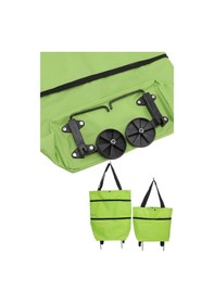 Resim Pazar Arabası Ve Alışveriş Çantası Çift Yönlü Kolay Tekerlekli Taşınabilir 