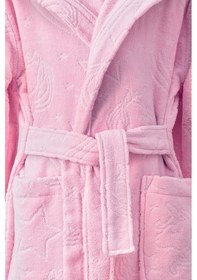 Resim Özdilek Girl Unicorn Kapüşonlu Kadife Çocuk Bornozu 13/14 Yaş Pembe 