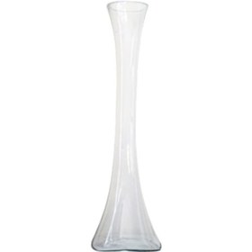 Resim Fil Ayağı Vazo Cam Vazo 80cm İnce Belli Vazo Uzun Şeffaf Renksiz 