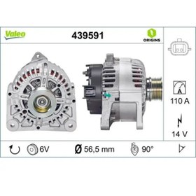 Resim Valeo Alternator 12v 110a Megane Iı 1,4 / 1,6 03 (TG11C060) Tek Fıs 