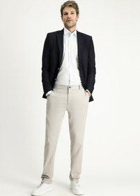 Resim Koyu Lacivert 6 Drop Regular Fit Standart Kesim Yünlü Blazer Ceket - 6 Drop Regular Fit / Koyu Lacivert / 56 
