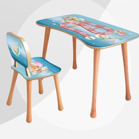 Resim Popcorn Kids Denizkızı Board Çalışma Masa Seti (5-9 Yaş) 