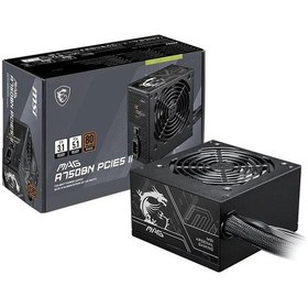 Resim Msı Mag A750bn Pcıe5 Iı 750w 80+ Bronze Nmodular 