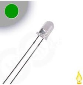Resim 5Mm Yeşil Mum Led 