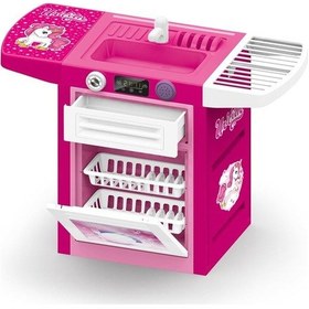 Resim 2541 Unicorn Sesli Pembe Lavabolu Bulaşık Makinesi Üretilmiyor 