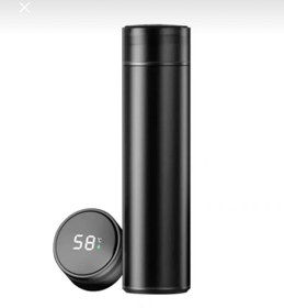 Resim VACUUM Siyah Dijital Sıcaklık Göstergeli Termos 500 ml 