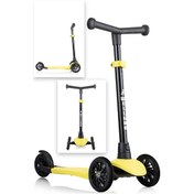 Resim Wellgro Turbo 3 Tekerli Yükseklik Ayarlı Scooter, Sarı Sarı 