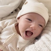 Resim Naturaborn GOTS Organik Sertifikalı Patikli Kroşetalı Bebek Uyku Tulumu 