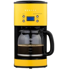 Resim Vestel Retro Sarı Filtre Kahve Makinesi 