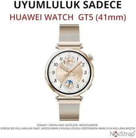 Resim NovStrap Huawei Watch Gt5 41mm ile Uyumlu Ekran Koruyucu Cam ve Kasa Koruyucu Kılıf Sert Polikarbon ŞEFFAF 
