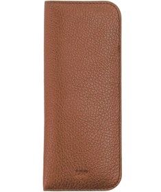 Resim Leather Paper Kahverengi Deri Gözlük Kılıfı 