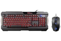 Resim Thermaltake Tt eSPORTS Commander Combo Kırmızı LED Türkçe Oyuncu Klavye + Mouse Seti KB-CMC-PLBDTK-01 