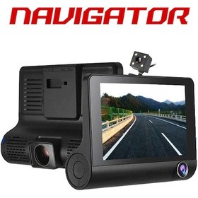 Resim Navigator 180 Açılı 1080p Dvr Dokunmatik Ayna Yol Kayıt Kamerası Ng2180u Üçlü Kamera Diğer 