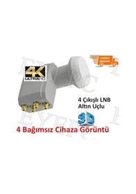 Resim EYEPC 4'lü Lnb Uydu Çanak 4 Bağimsiz Çıkış Elenbi 