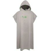 Resim Yetişkinler İçin Sörf Panço Değişen Havlu Çabuk Kuruyan Bornoz Başlıklı Mikrofiber Plaj Battaniyesi Banyo Yüzme Havlusu Gri Gri 