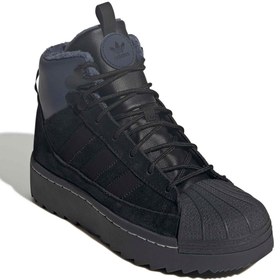 Resim adidas SUPERSTAR WINTER TREK J Çocuk Siyah Bot JQ0346 