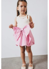 Resim Defacto Kız Bebek Esnek Belli Poplin Etek F5797a525smpn82 Pembe 