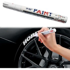 Resim Oto Lastik Yazı Kalemi Beyaz Lastik Boyama Kalemi 