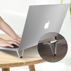 Resim ALLY Metal Mini Laptop-Tablet masa üzeri Tutucu Stand SİYAH,GRİ 