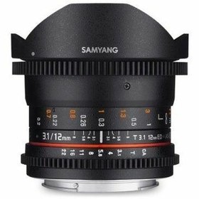 Resim Samyang 12mm T3.1 ED AS NCS Fisheye Cine Lens (MFT) 