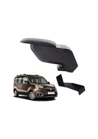 Resim Fiat Doblo 2017 Delmesiz Çelik Ayaklı Siyah Kolçak Kol Dayama 