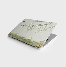 Resim Laptop Sticker Bilgisayar Notebook Pc Kaplama Etiketi 3D Ağaç Kuş 