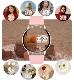 Resim Gt3 Mini 38 Mm Smart Watch Akıllı Saat-beyaz Yuvarlak Kadın Saati Nfc Özellikli Ios-android 