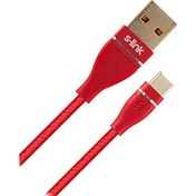 Resim S-link Swapp SW-C740 1M 3A Type-C Kırmızı Şarj Kablosu 