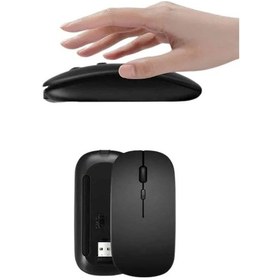 Resim Kablosuz Mouse Fare Şarjlı Bluetooth Wireless Çift Modlu Sessiz 45421072 