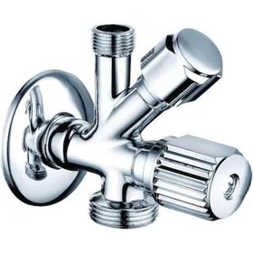 Resim İtimat Dual Çatallı Musluk Double 528 Gri 