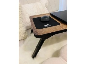 Resim Die Grup Katlanır Laptop Sehpası - Telefon ve Tablet Bölmeli 